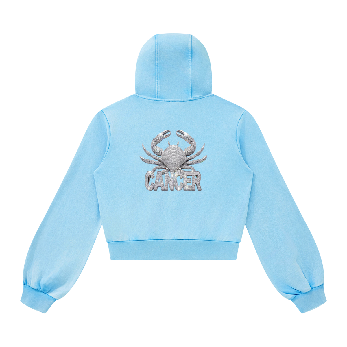 Cancer Vintage Wash Full Zip Hoodie