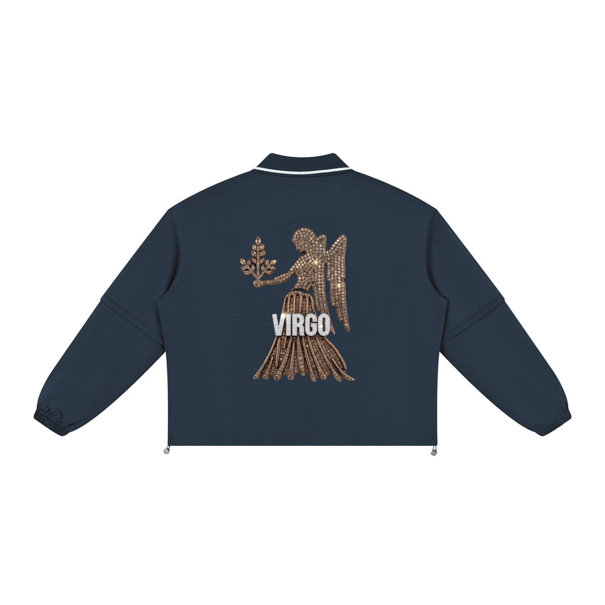 Virgo Unisex Boxy Collared Detachable Sweatshirt