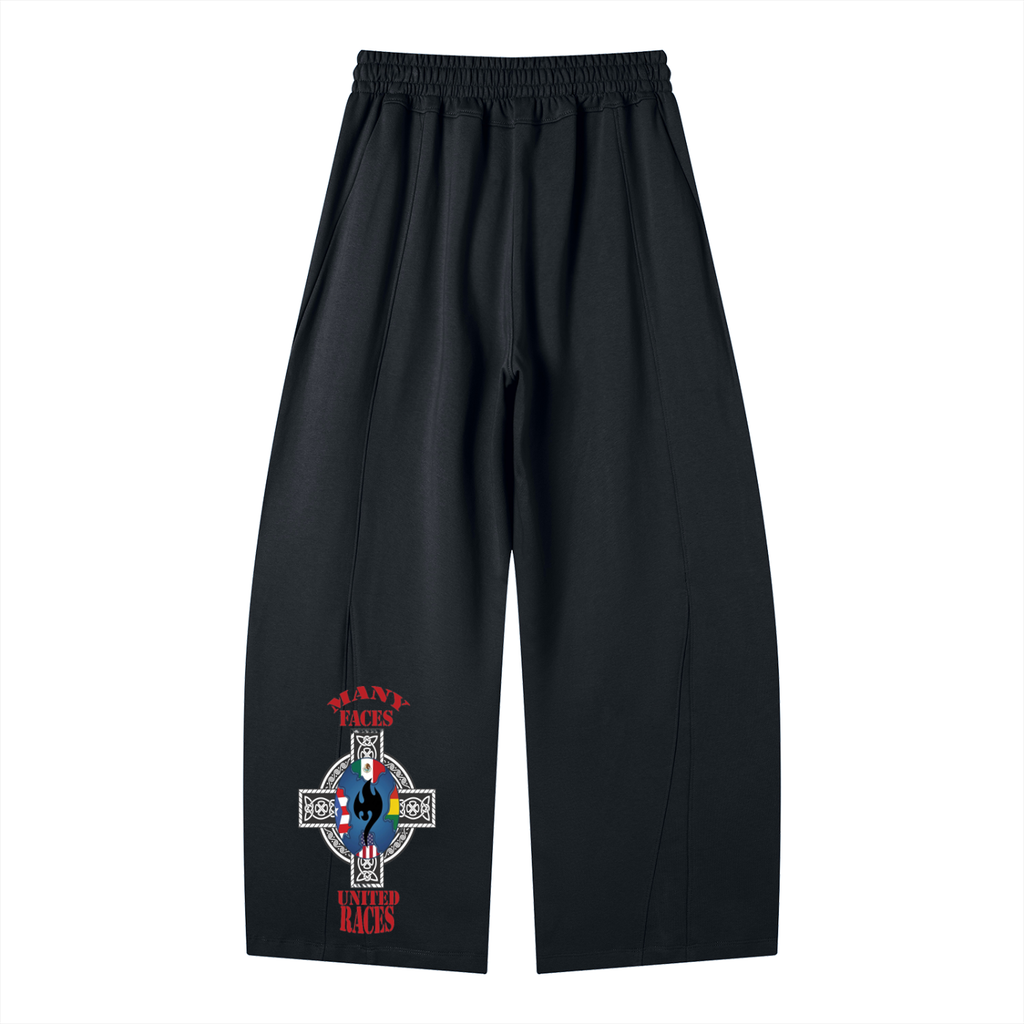 Heavyweight Wide Leg Panel Sweatpants