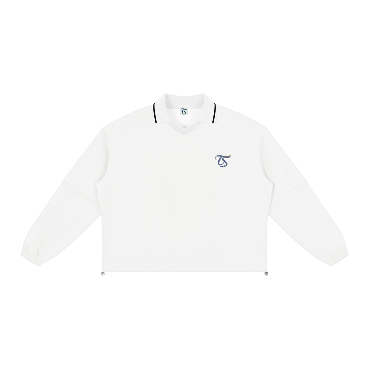 Aquarius Unisex Boxy Collared Detachable Sweatshirt