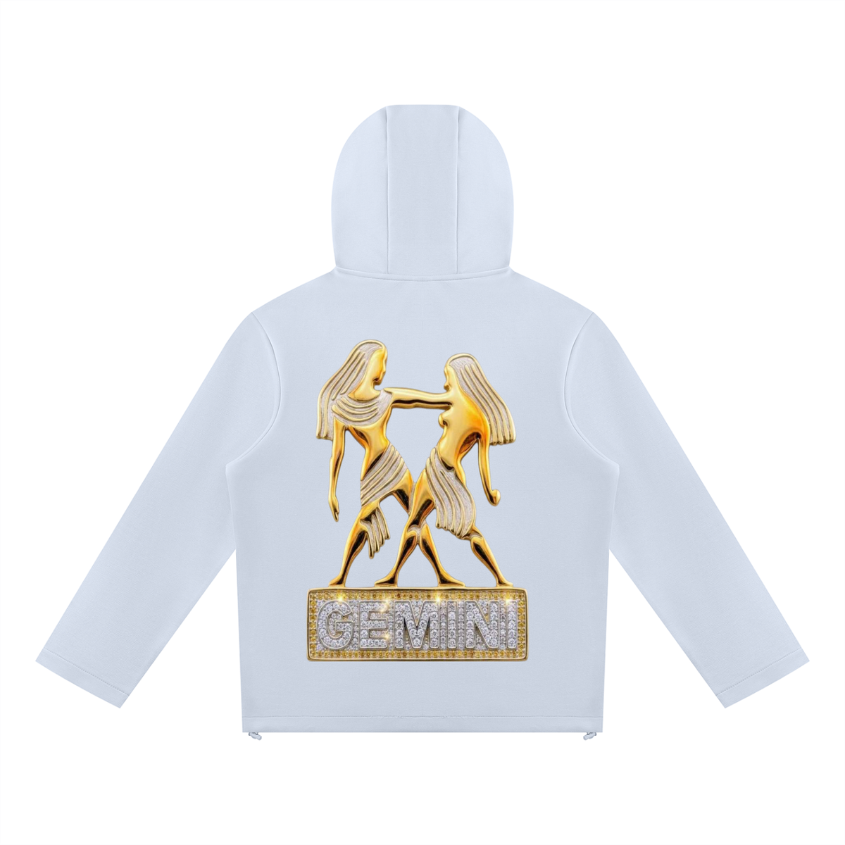 Gemini Unisex Paneled Full Zip Hoodie