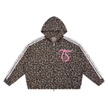 Tosmooth Creations Unisex Leopard Full Zip Hoodie