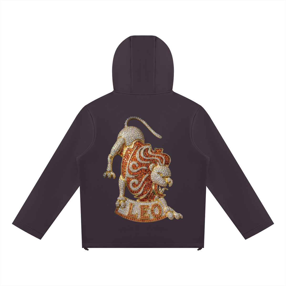 Leo Unisex Paneled Full Zip Hoodie