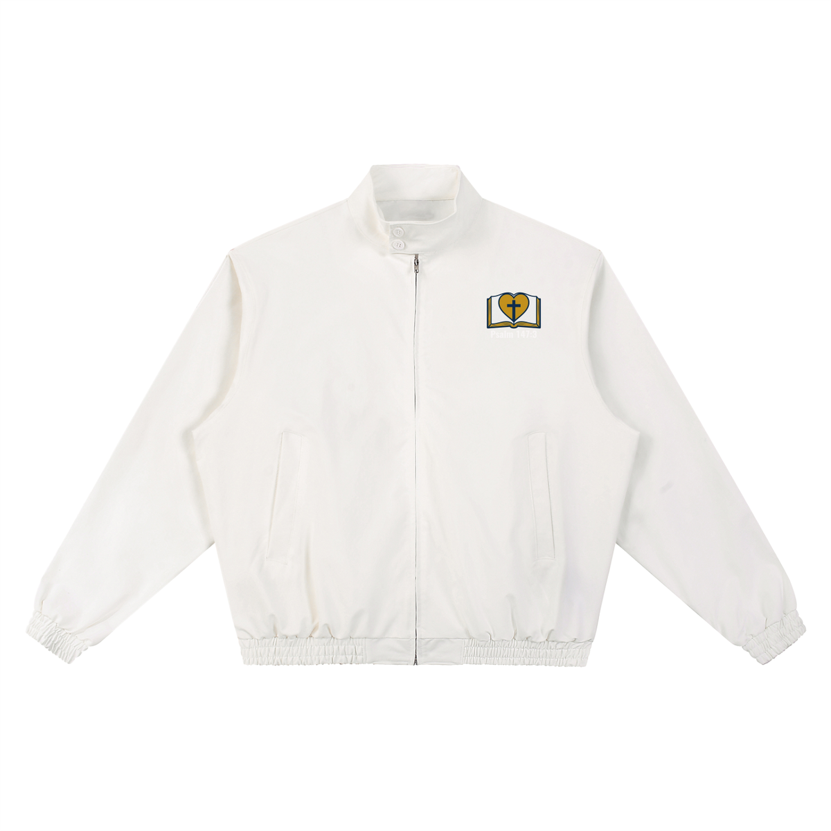 Scriptures Stand Collar Bomber Jacket