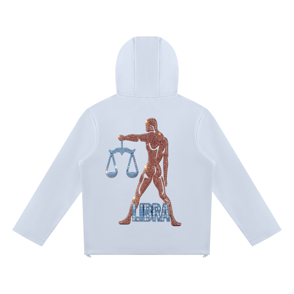 Libra Unisex Paneled Full Zip Hoodie