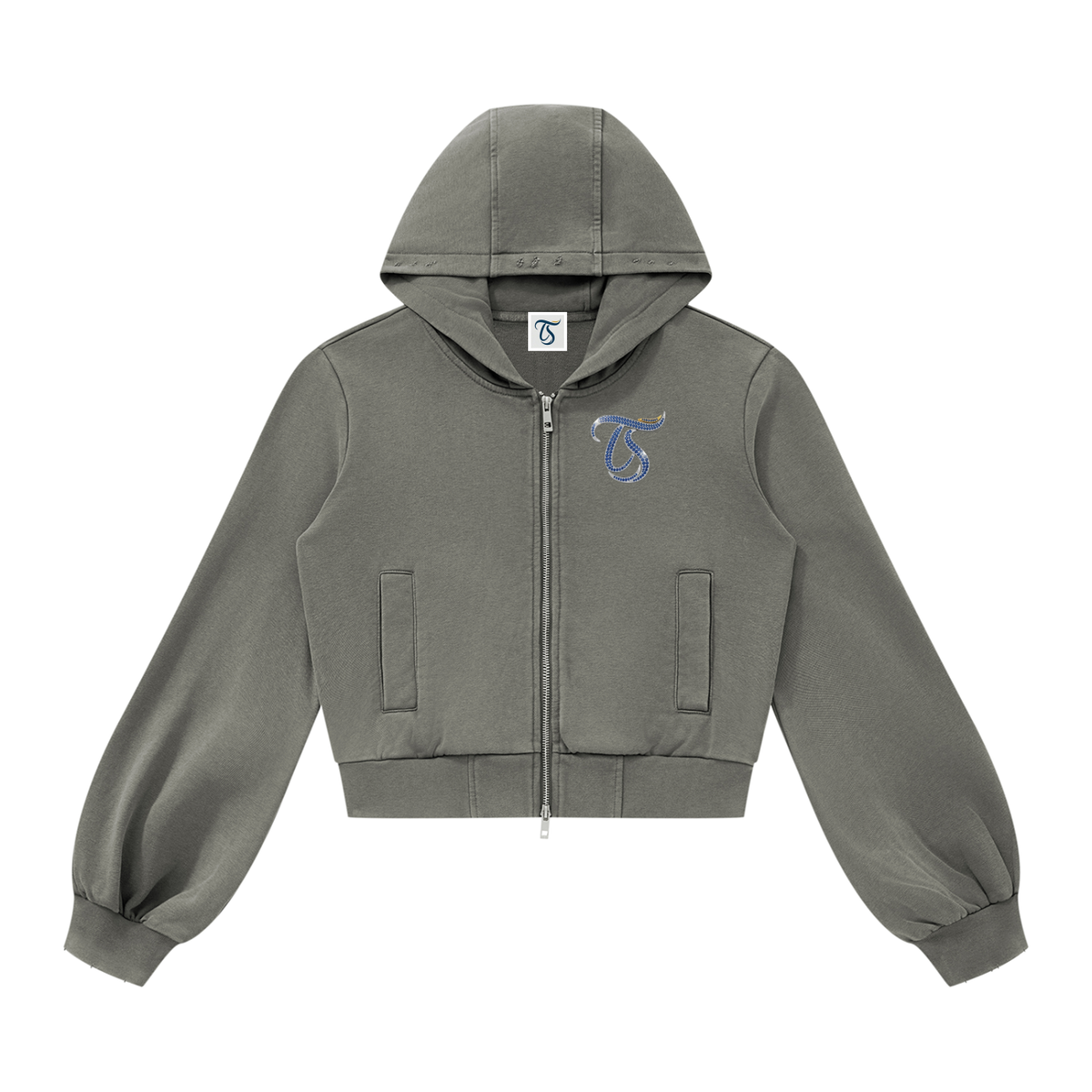 Libra Vintage Wash Full Zip Hoodie