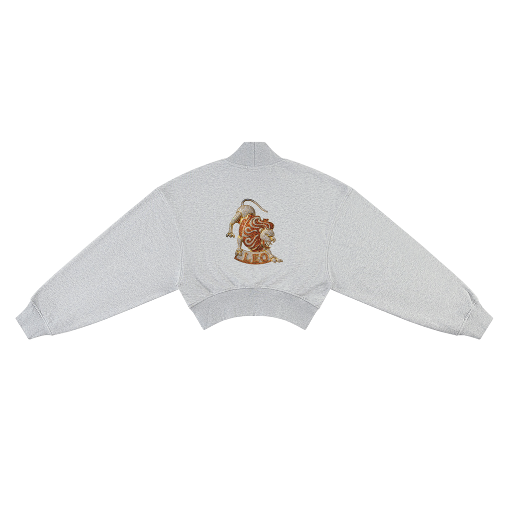 Leo Women's Crop Mock Neck Sweatshirt