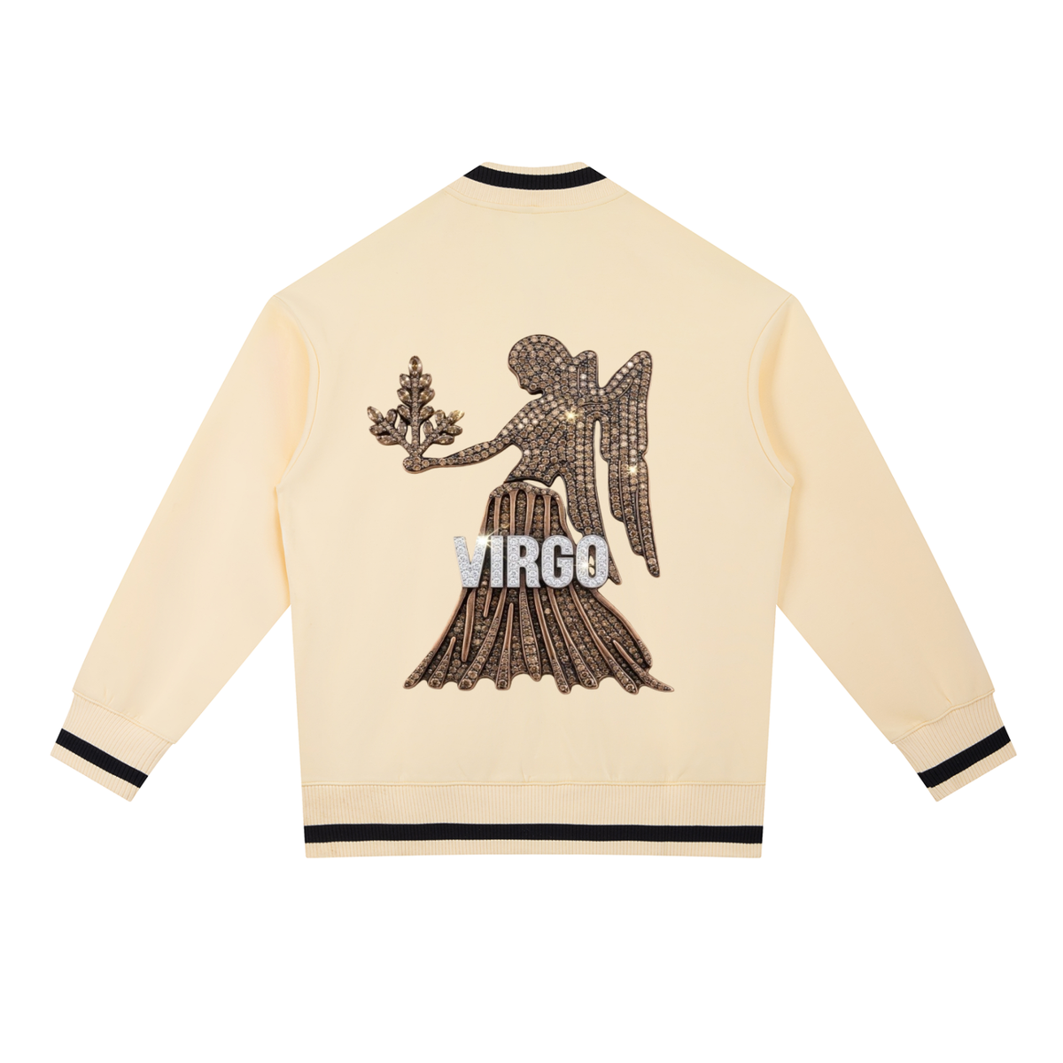 Virgo Contrast Piping Zip Bomber Jacket