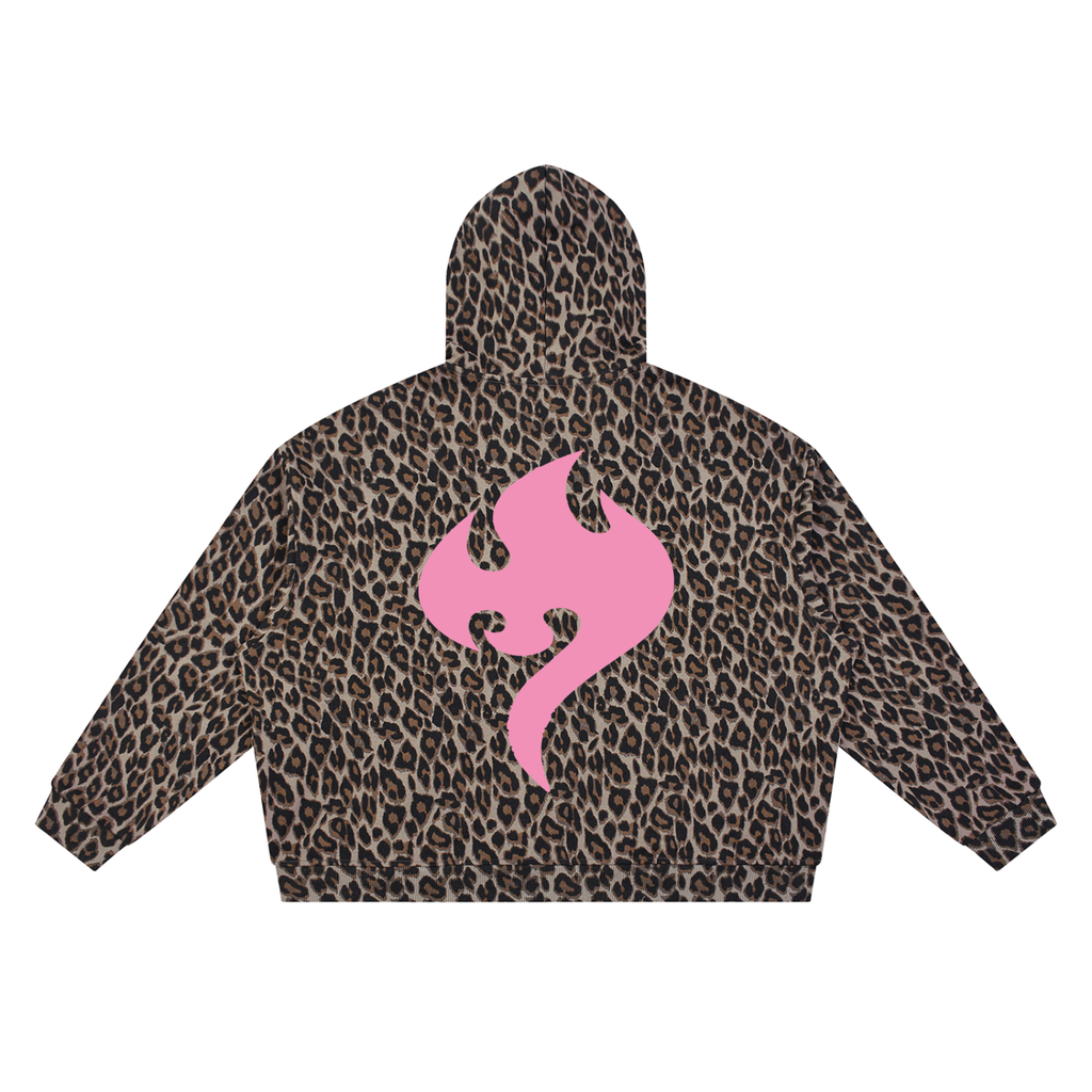 Tosmooth Creations Unisex Leopard Full Zip Hoodie