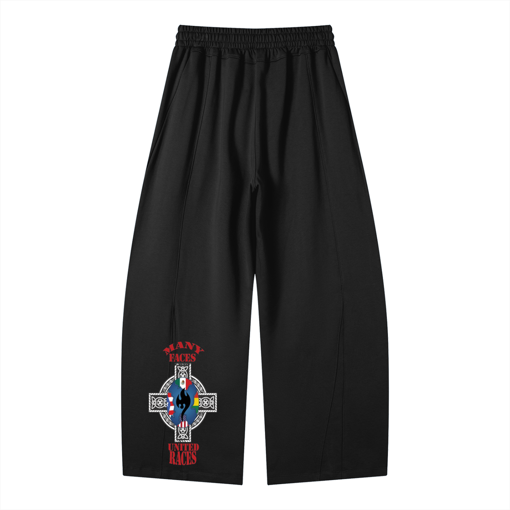 Heavyweight Wide Leg Panel Sweatpants