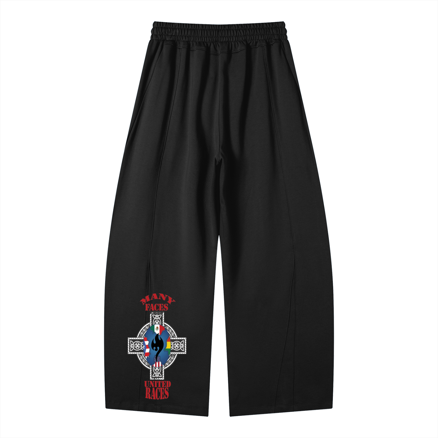 Heavyweight Wide Leg Panel Sweatpants