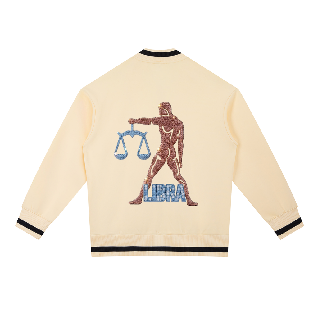 Libra Contrast Piping Zip Bomber Jacket