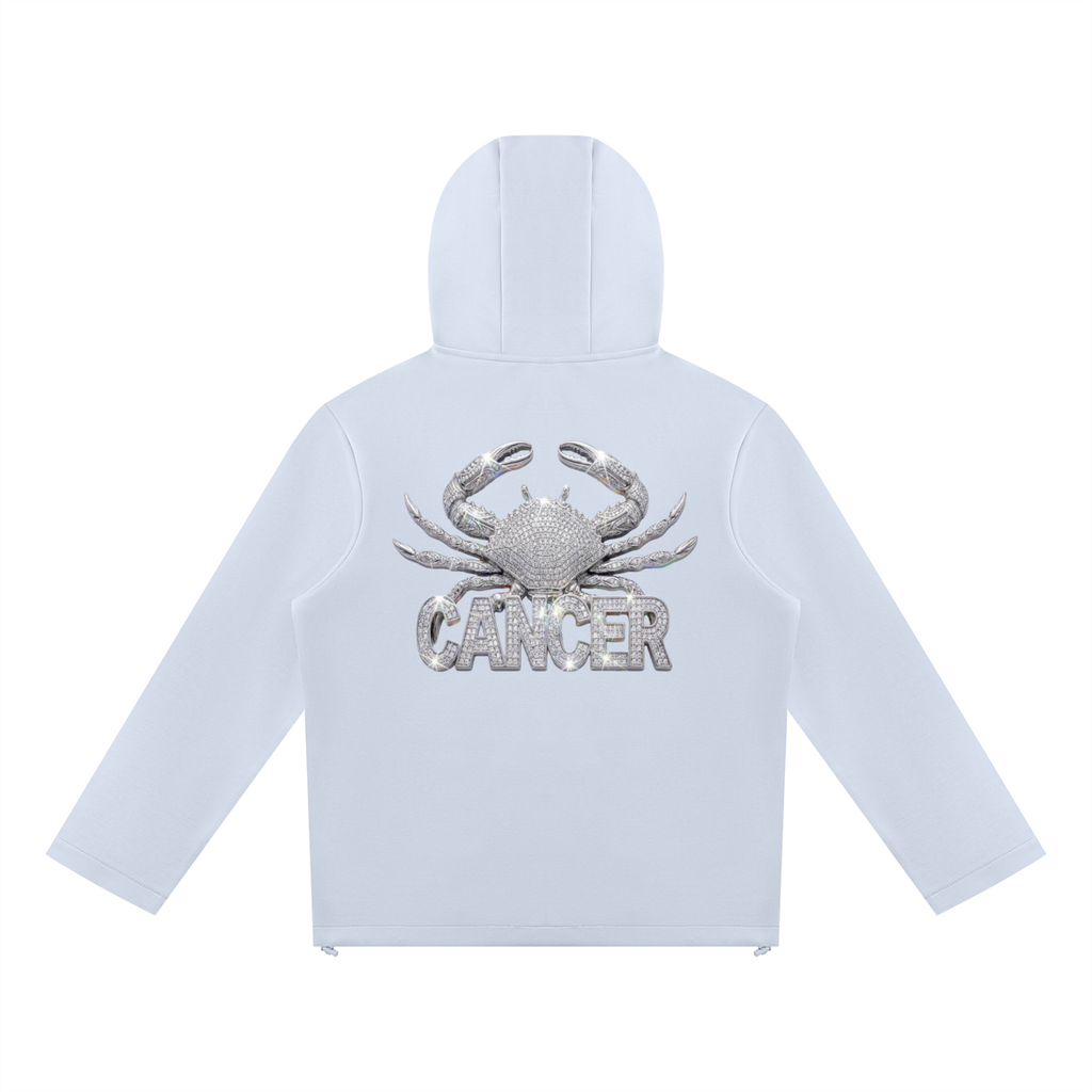 Cancer Unisex Paneled Full Zip Hoodie
