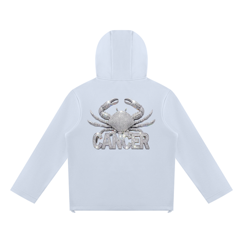 Cancer Unisex Paneled Full Zip Hoodie