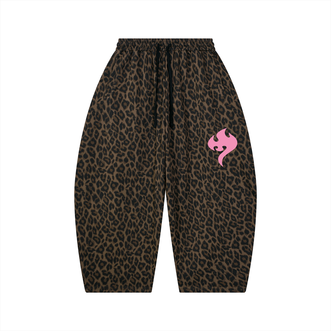 Tosmooth Creations Unisex Leopard Barrel Leg Sweatpants