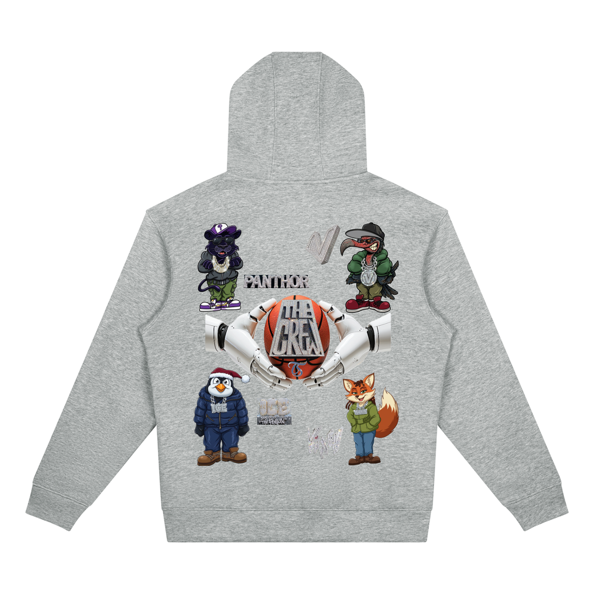 The Crew Unisex Drop Shoulder Full Zip Hoodie