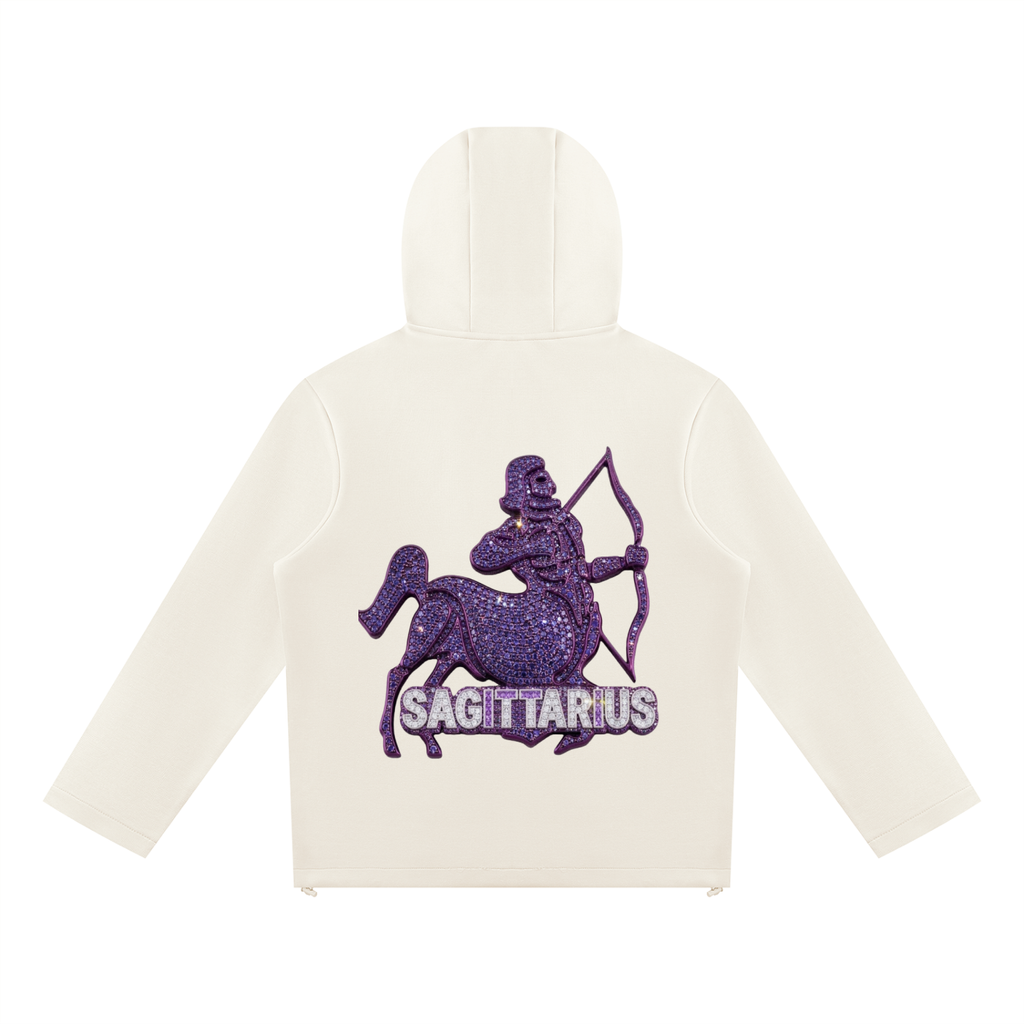 Sagittarius Unisex Paneled Full Zip Hoodie