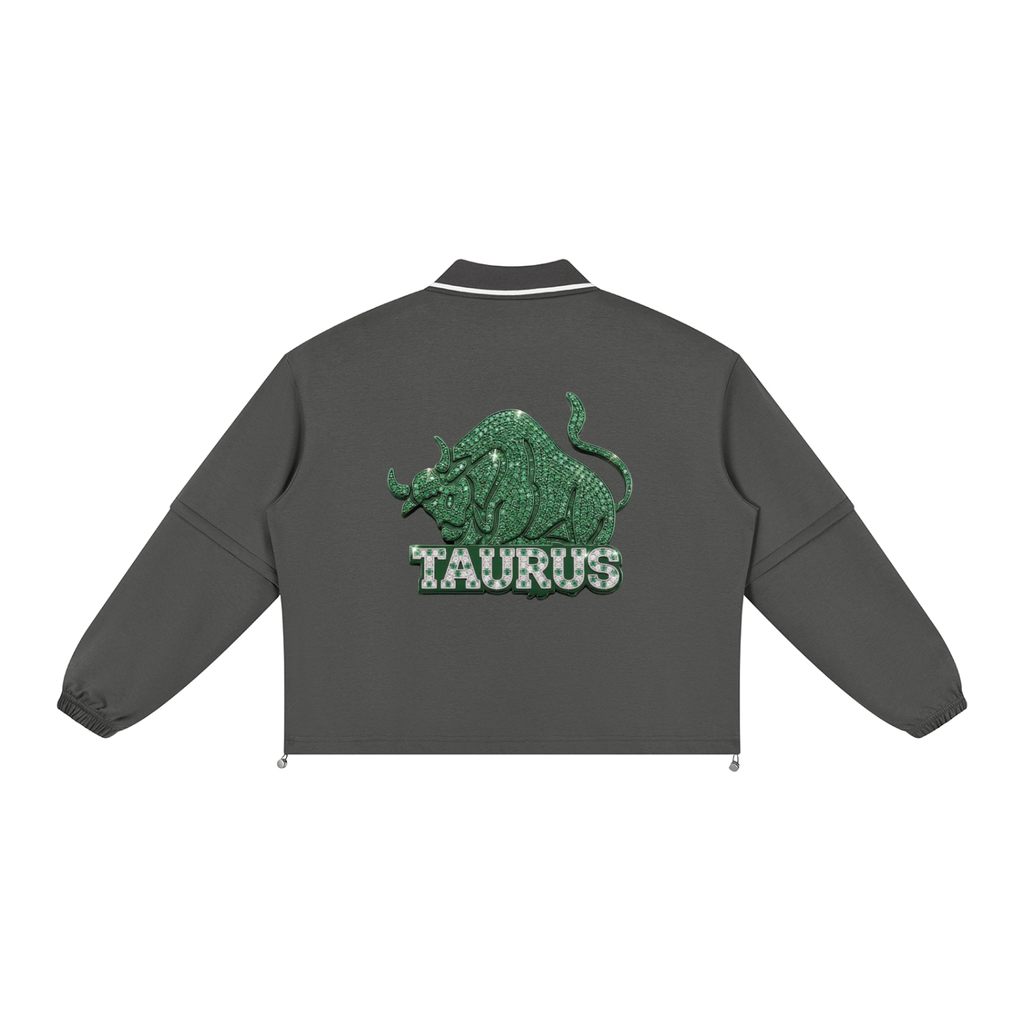 Taurus Unisex Boxy Collared Detachable Sweatshirt
