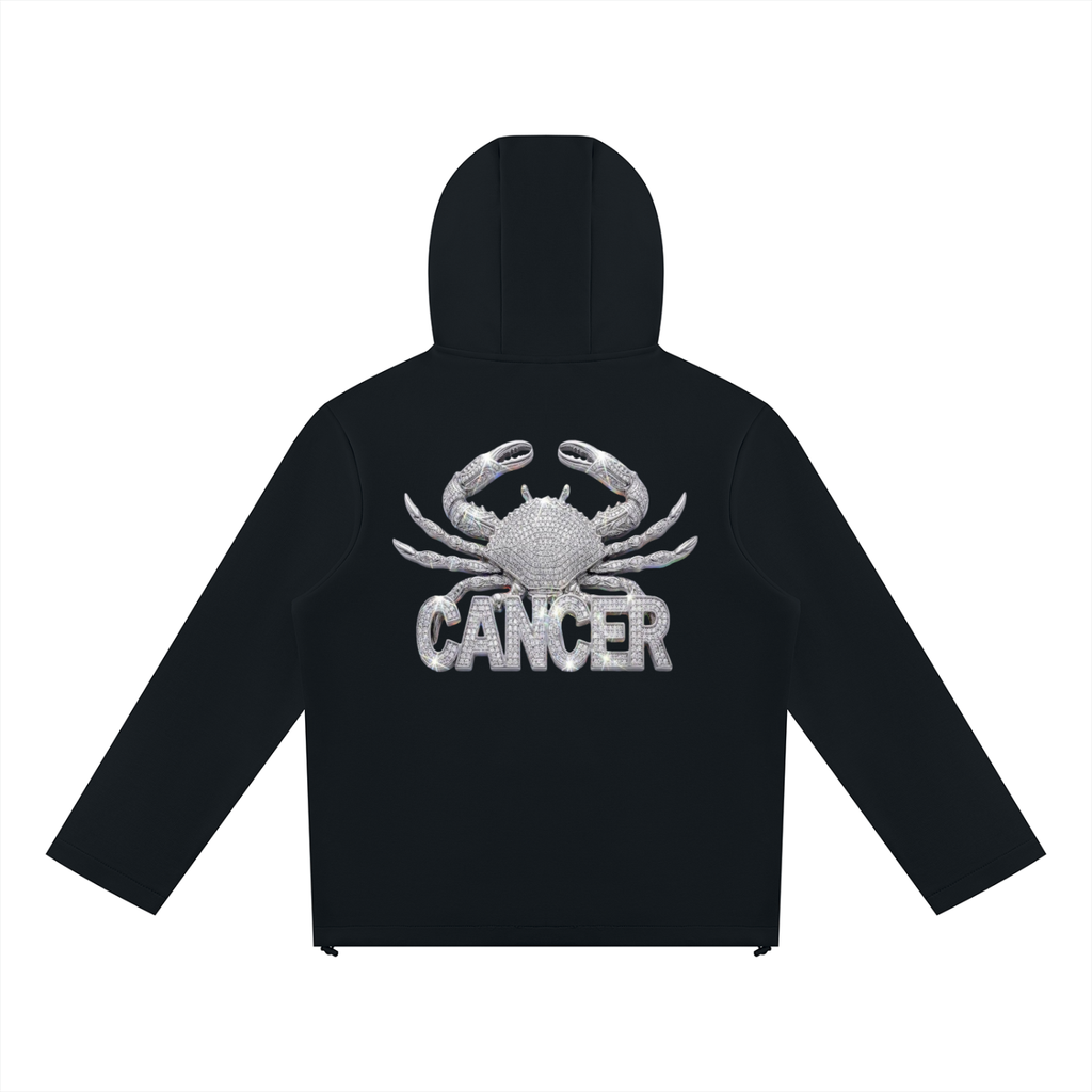 Cancer Unisex Paneled Full Zip Hoodie
