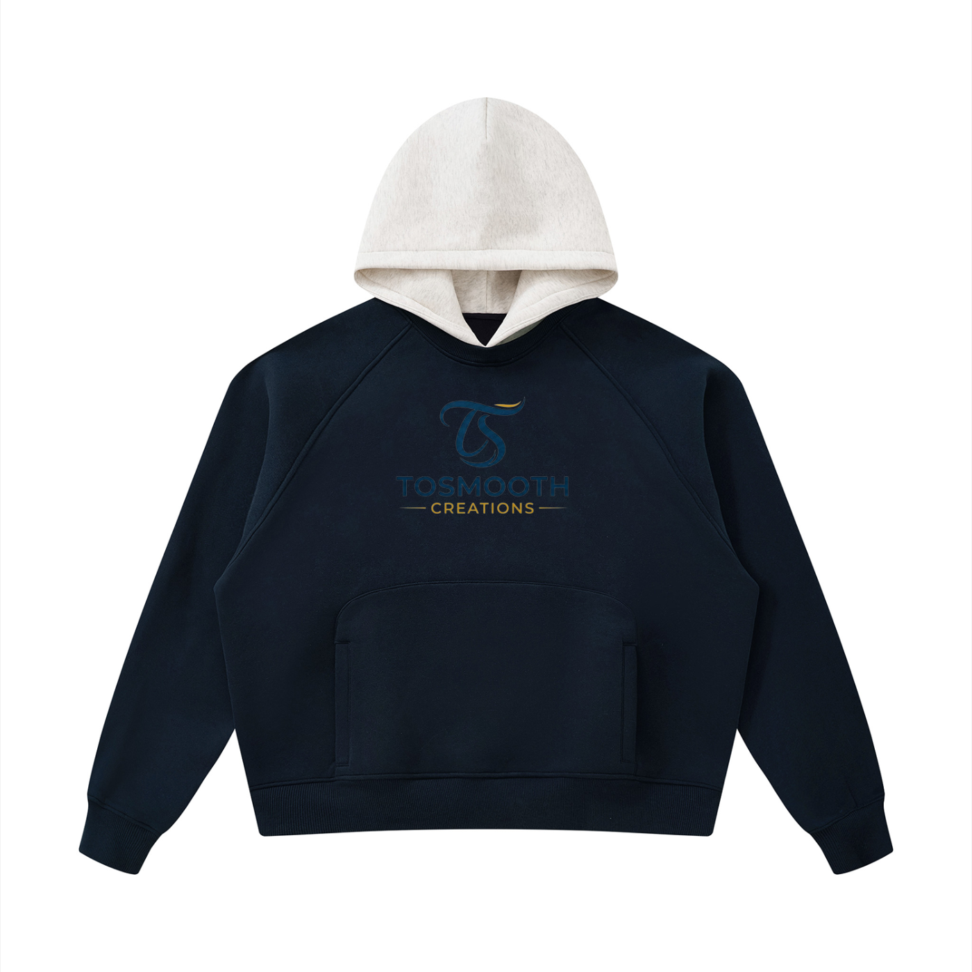 Unisex Fleece Raglan Color Block Hoodie