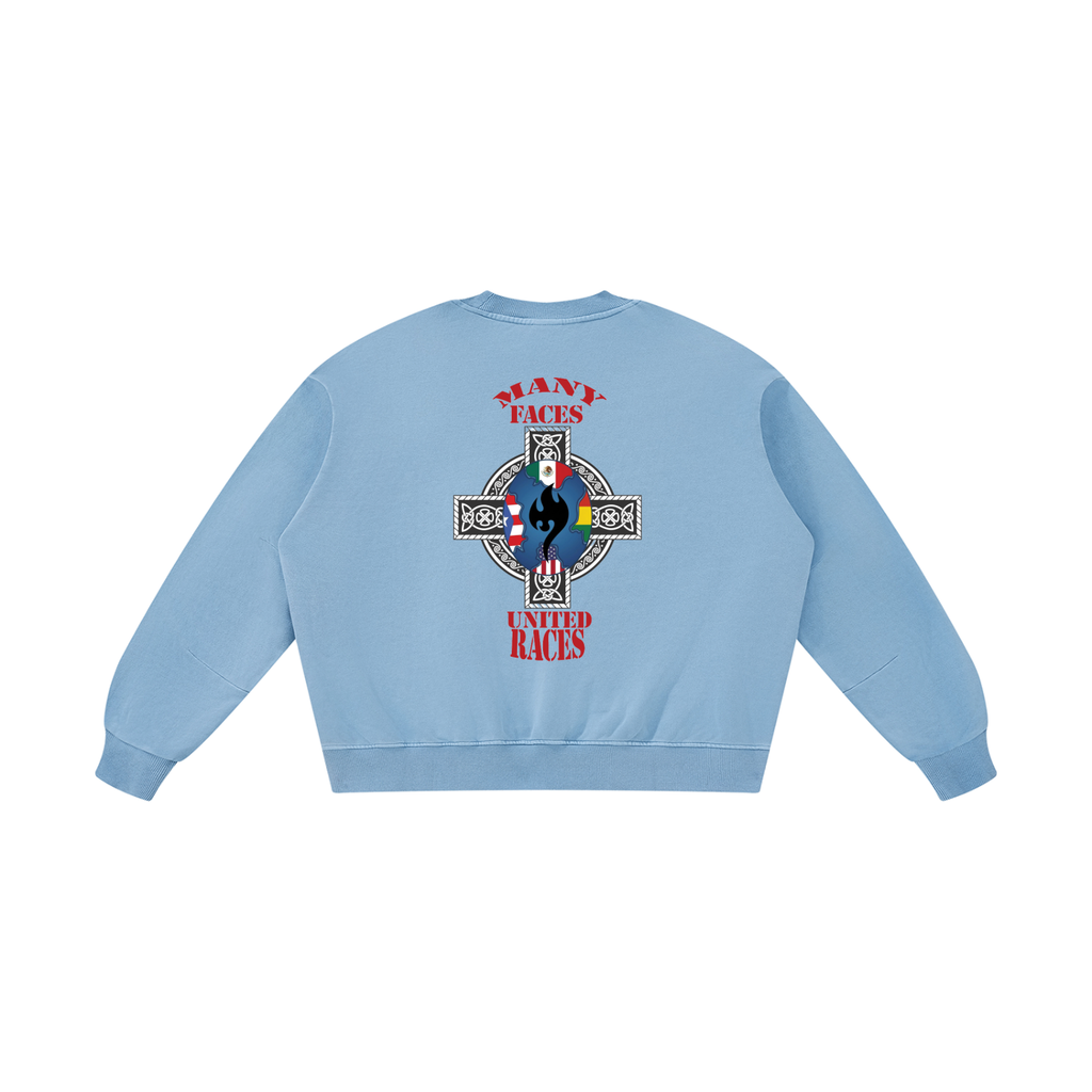 Unisex Boxy Vintage Washed Sweatshirt