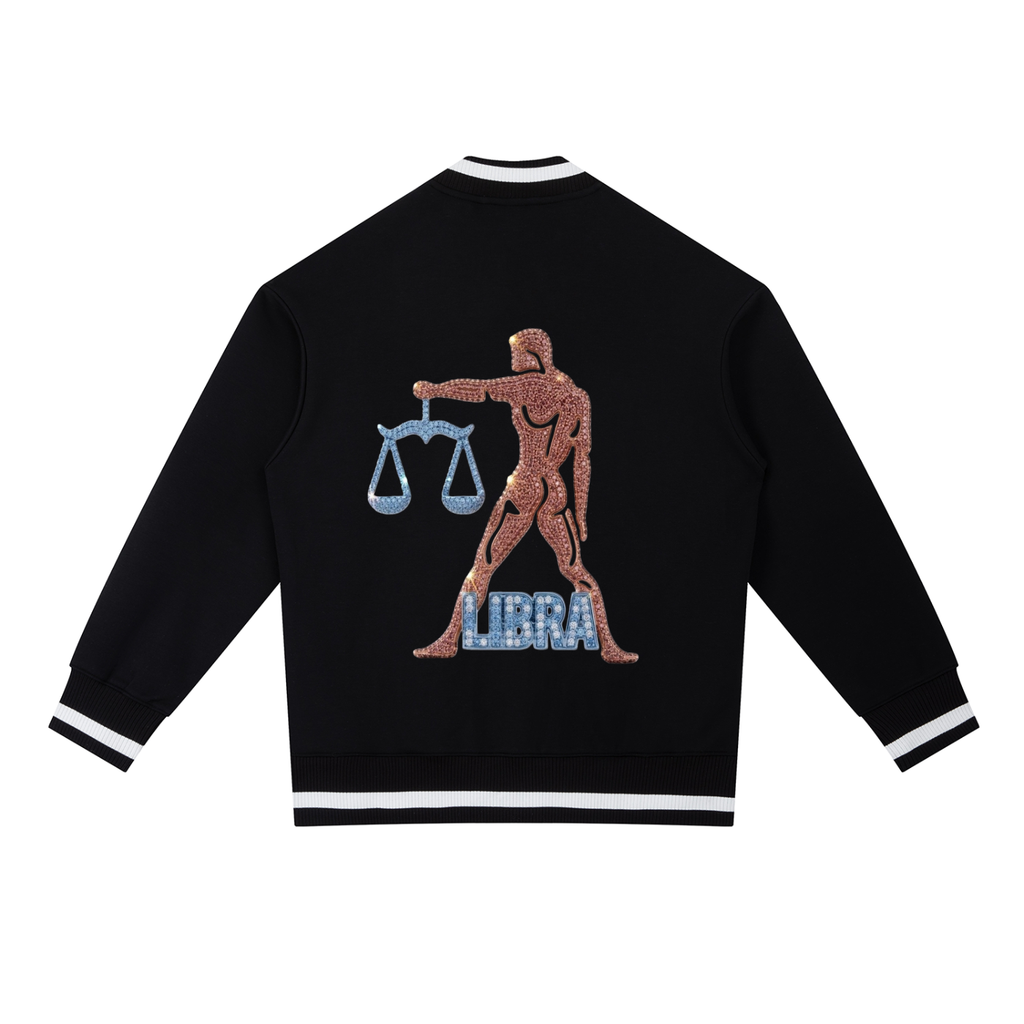 Libra Contrast Piping Zip Bomber Jacket