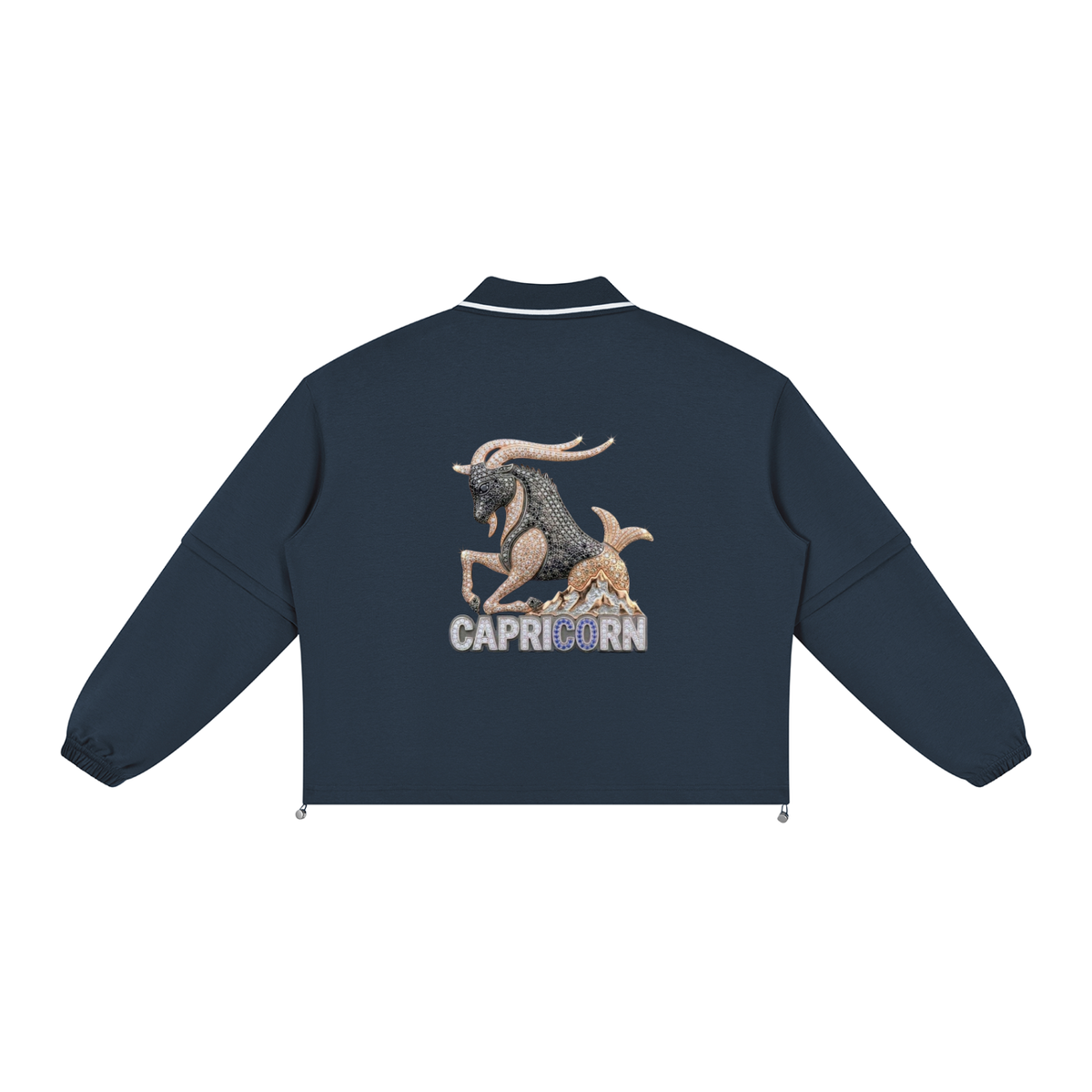 Capricorn Unisex Boxy Collared Detachable Sweatshirt