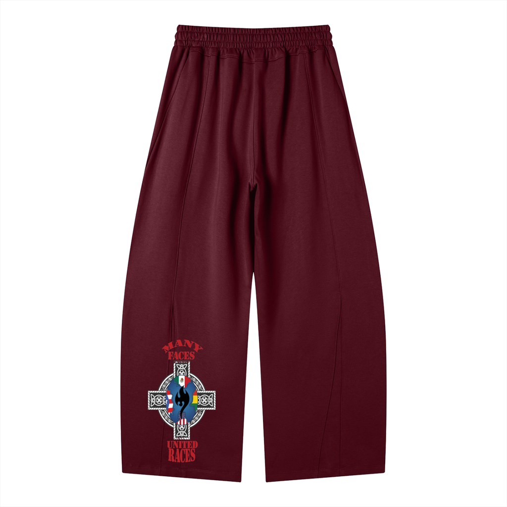 Heavyweight Wide Leg Panel Sweatpants