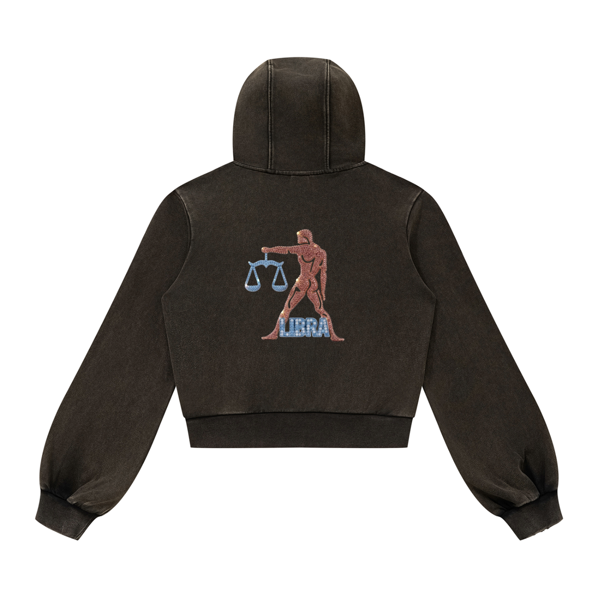 Libra Vintage Wash Full Zip Hoodie