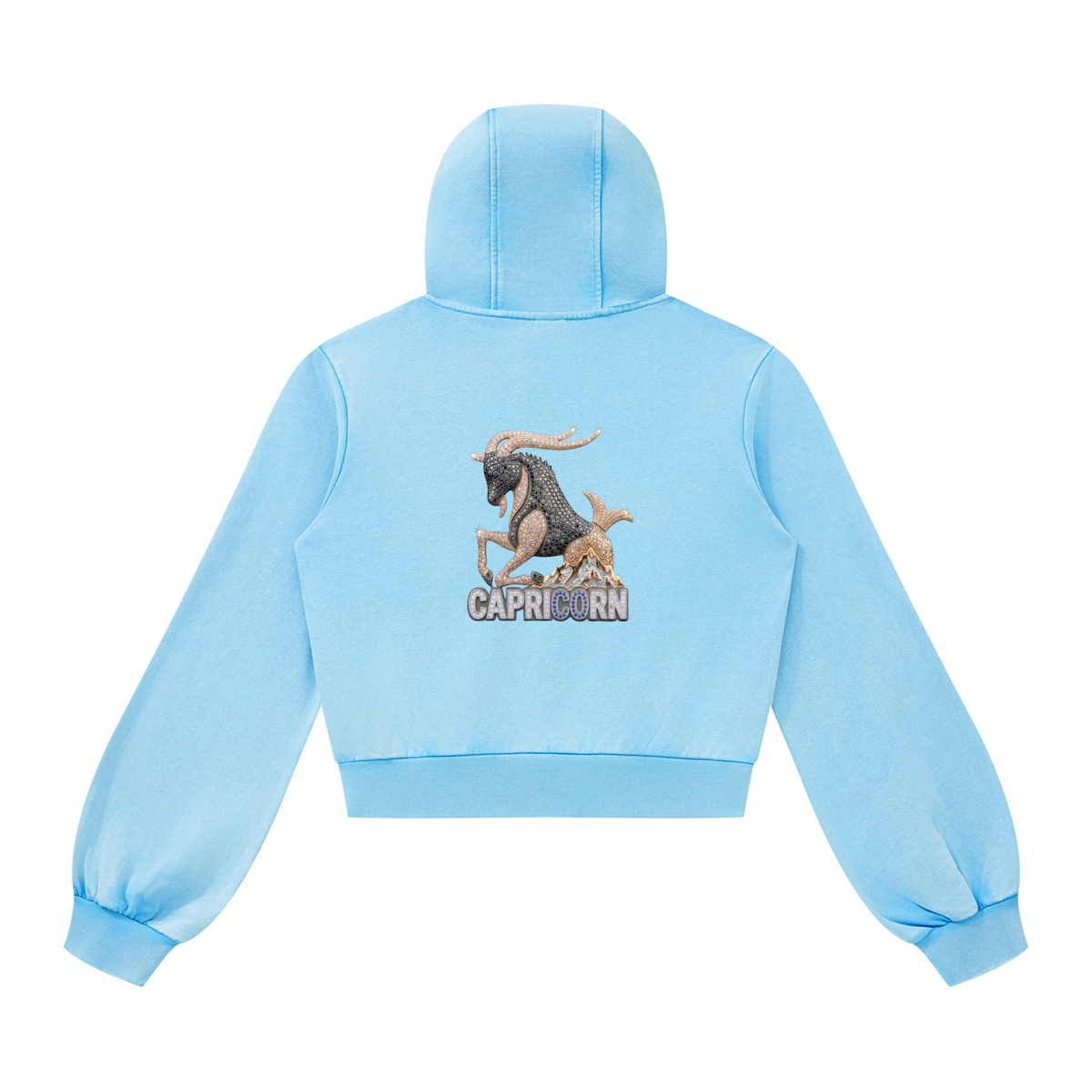 Capricorn Vintage Wash Full Zip Hoodie
