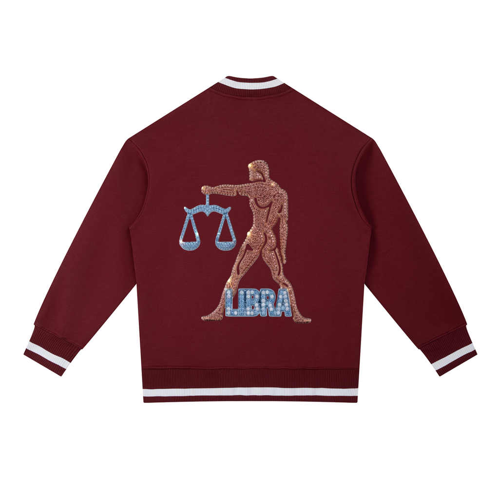Libra Contrast Piping Zip Bomber Jacket