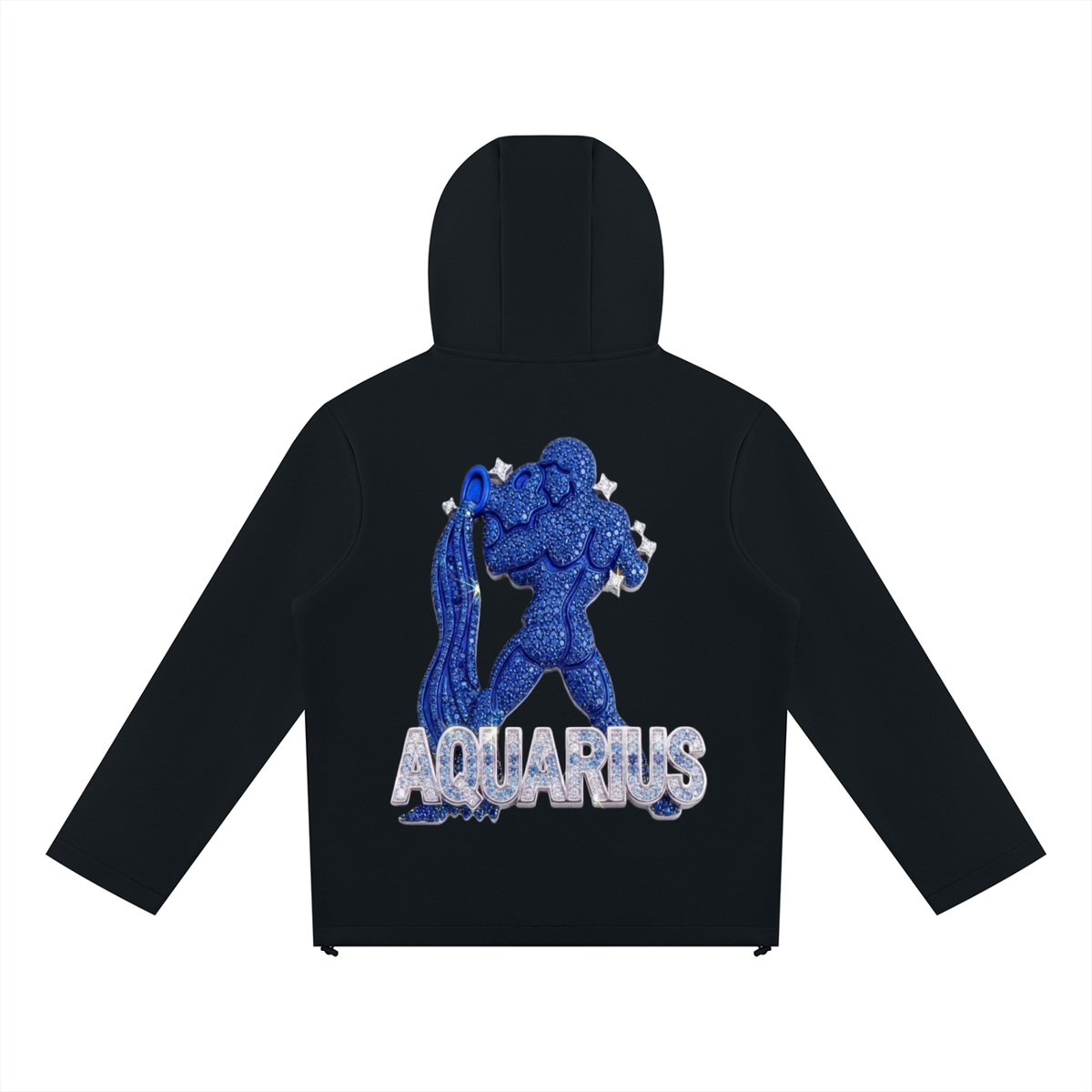 Aquarius Unisex Paneled Full Zip Hoodie