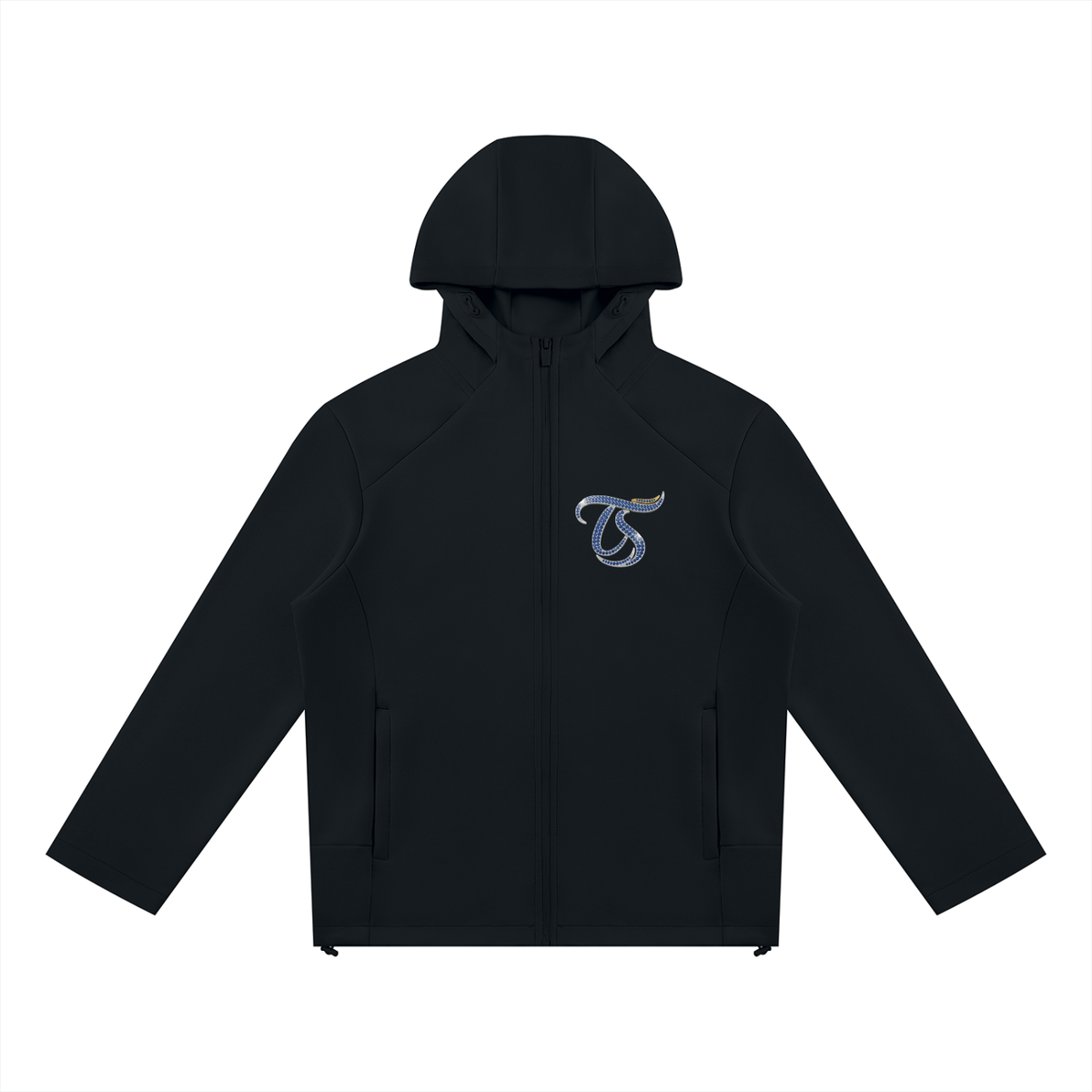 Aquarius Unisex Paneled Full Zip Hoodie