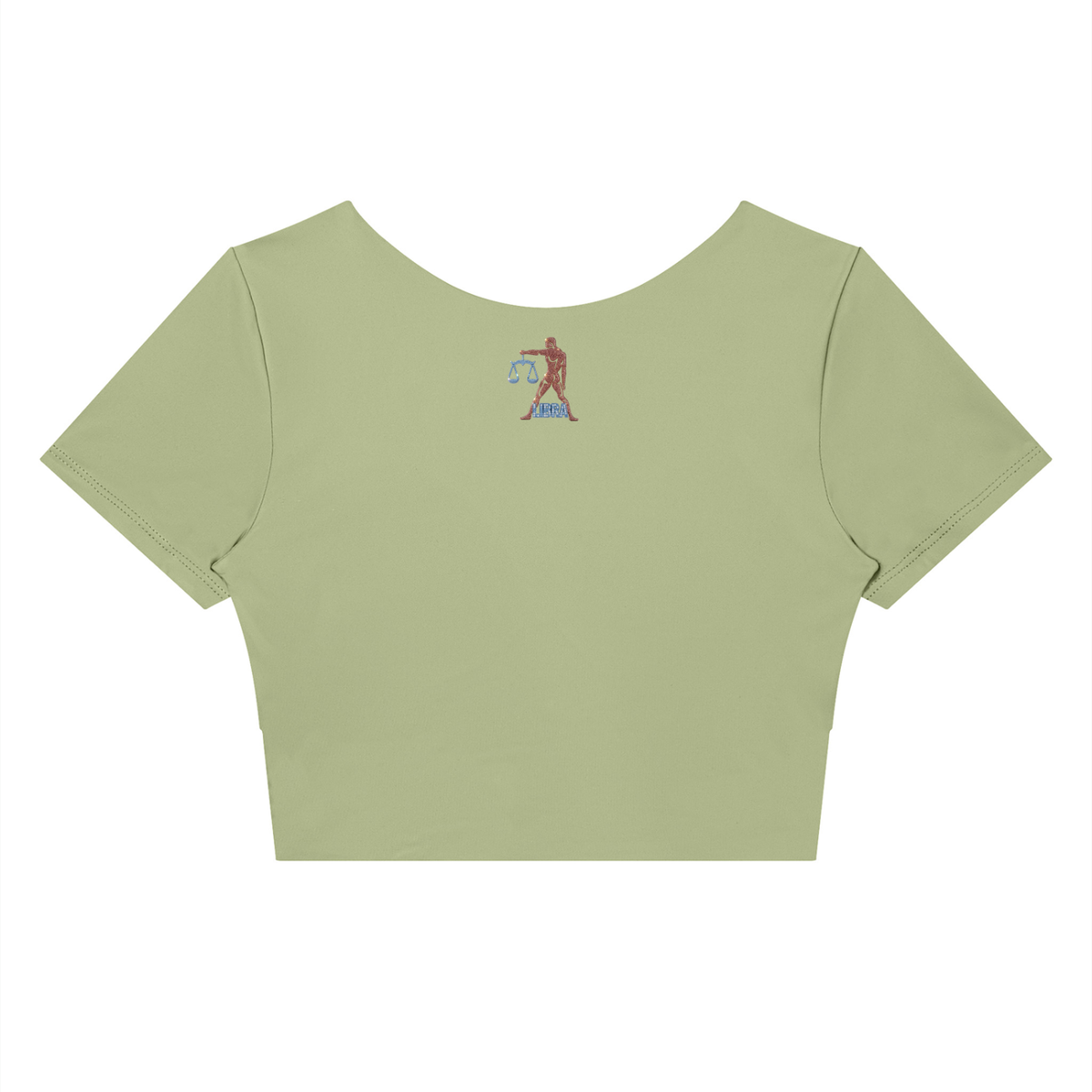 Libra Women's Panelled Crop Yoga T-Shirt