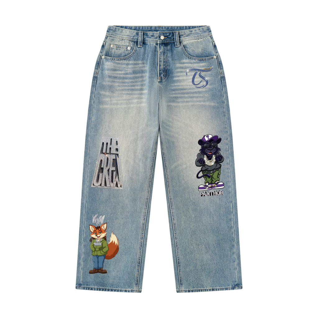 The Crew Men’s Vintage Wash Denim Jeans