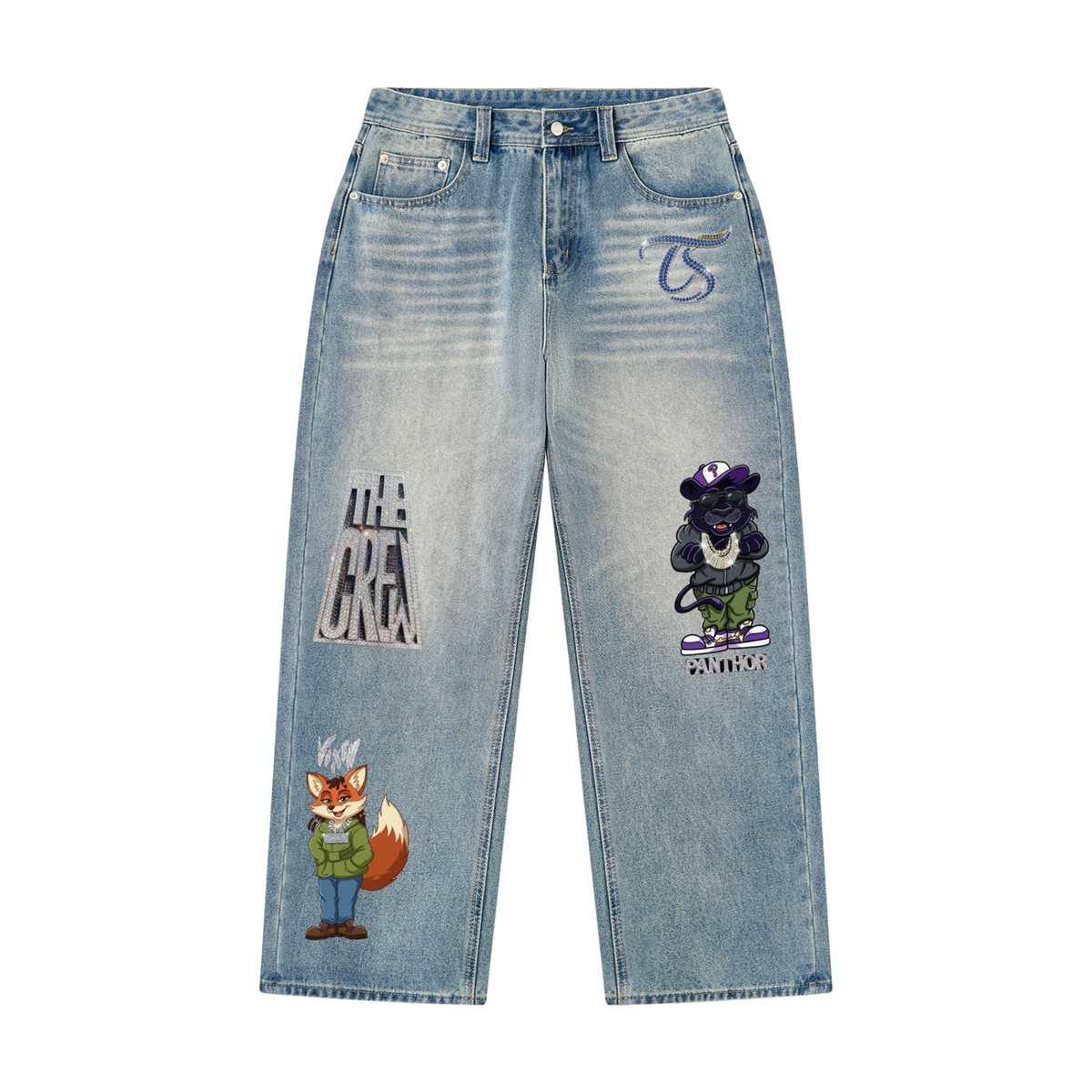 The Crew Men’s Vintage Wash Denim Jeans