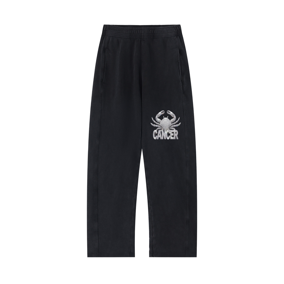 Cancer Unisex Mineral Wash Straight Sweatpants