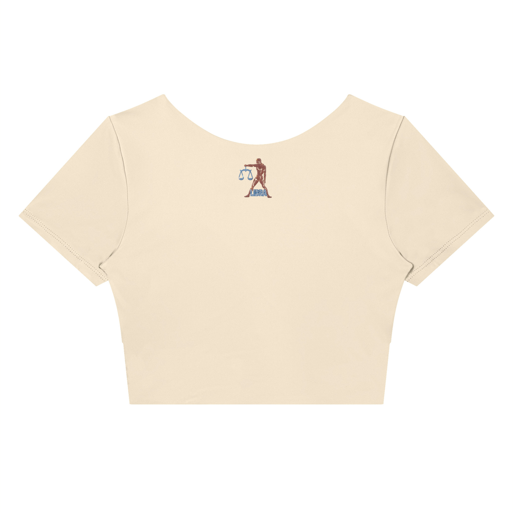 Libra Women's Panelled Crop Yoga T-Shirt