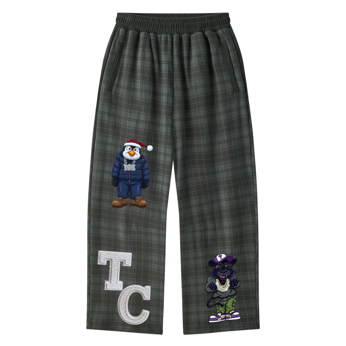 The Crew Unisex Plaid Straight Leg Pants