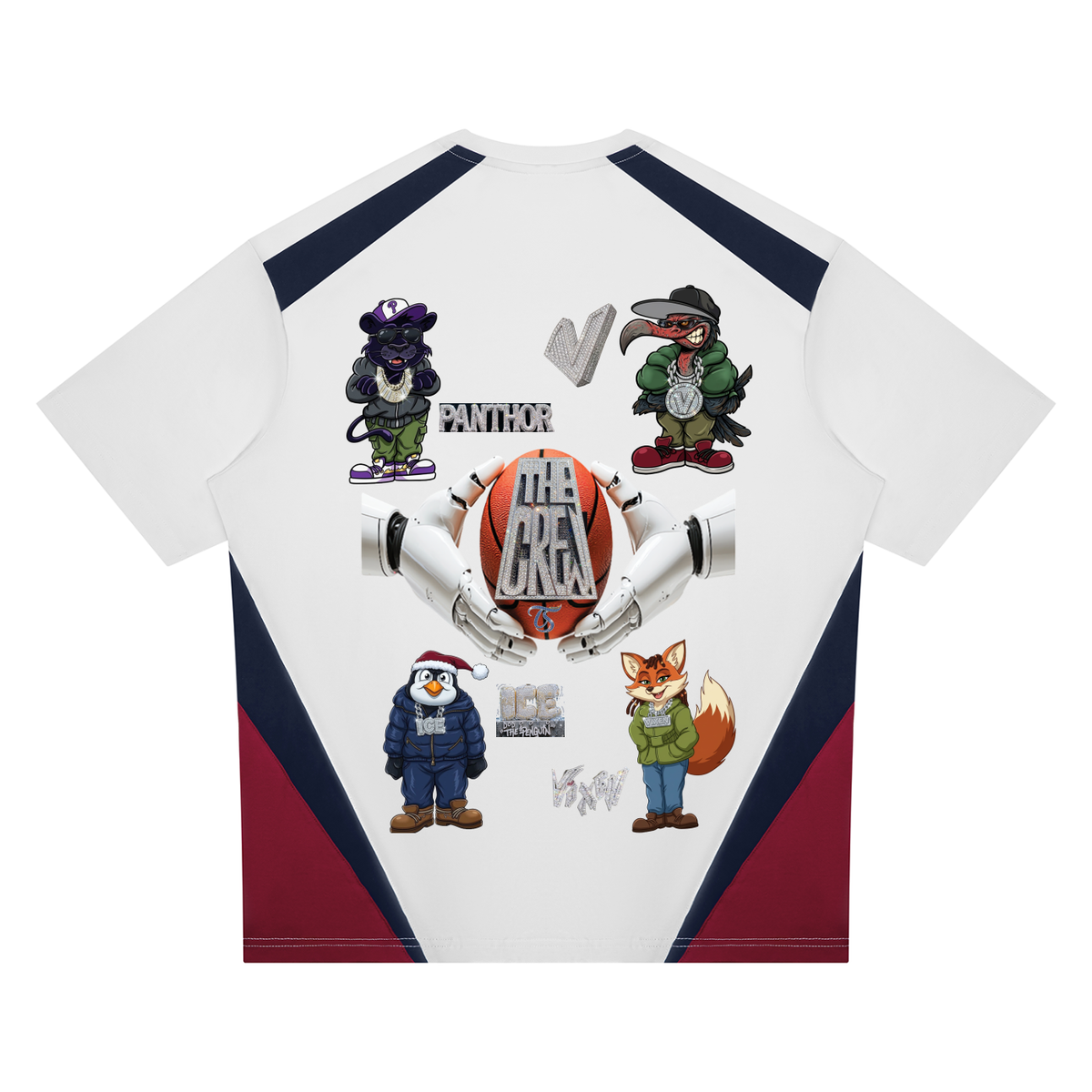 The Crew B-Ball Unisex Color Block T-Shirt