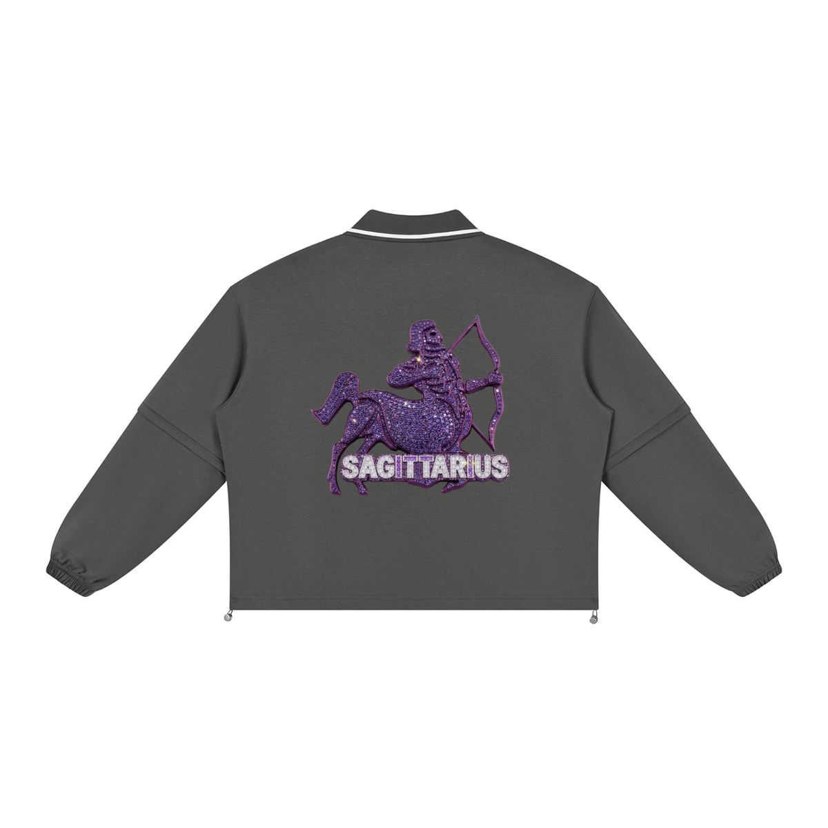 Sagittarius Unisex Boxy Collared Detachable Sweatshirt
