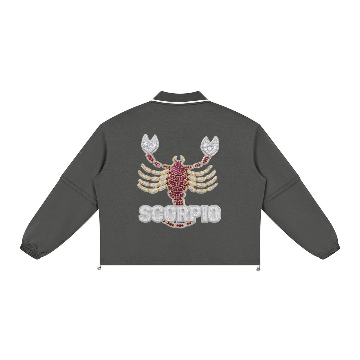 Scorpio Unisex Boxy Collared Detachable Sweatshirt
