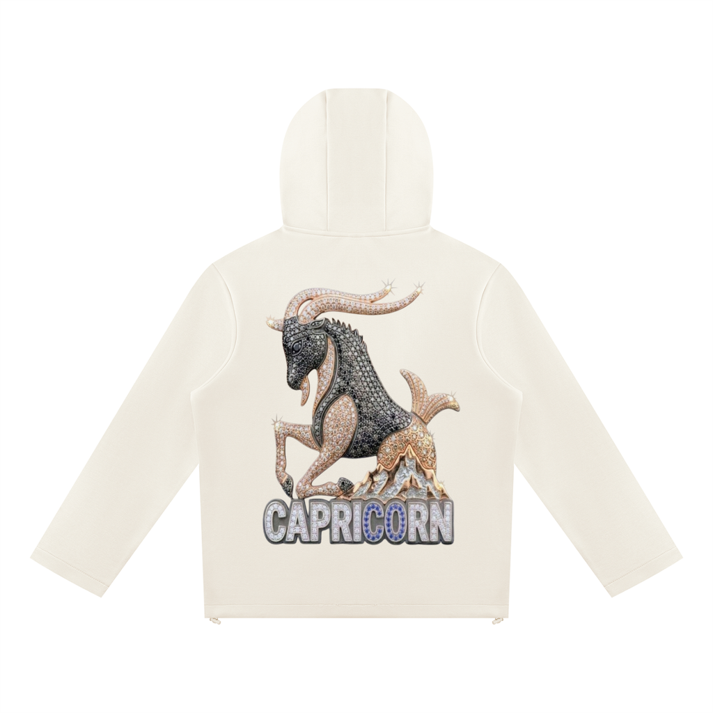 Capricorn Unisex Paneled Full Zip Hoodie