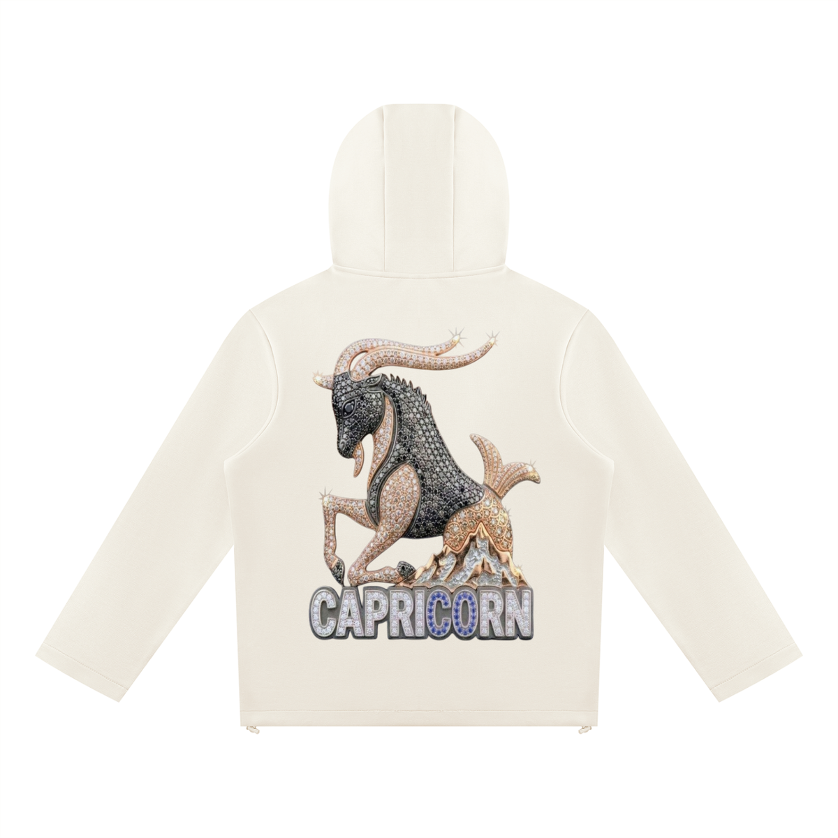 Capricorn Unisex Paneled Full Zip Hoodie