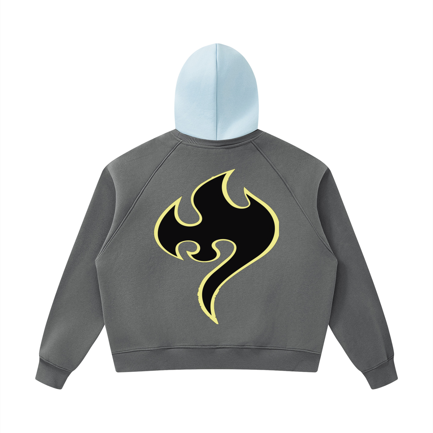 Unisex Fleece Raglan Color Block Hoodie