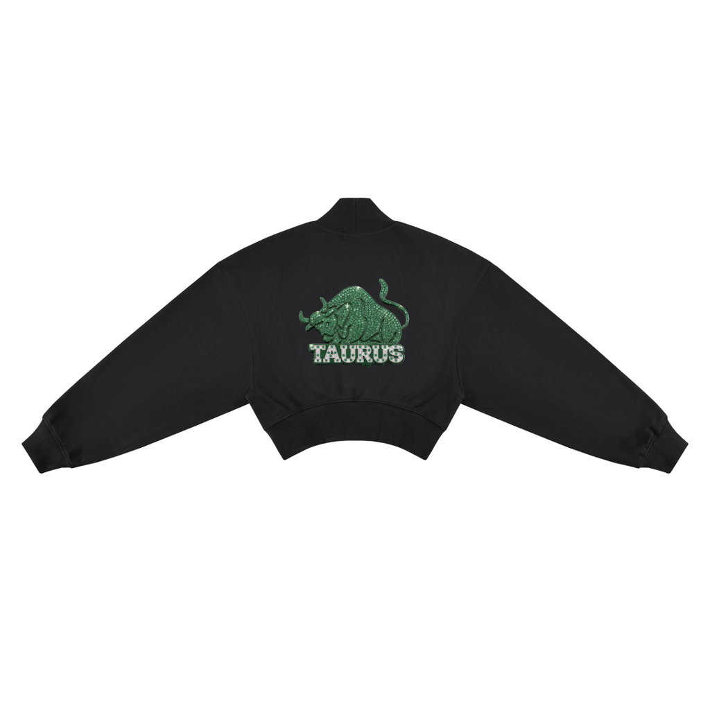 Taurus Women's Crop Mock Neck Sweatshirt