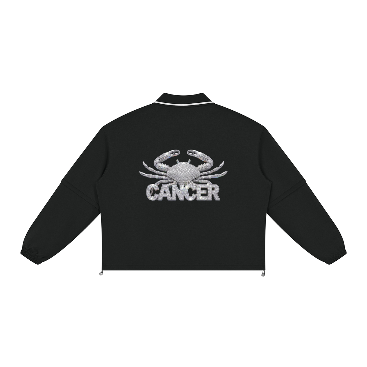 Cancer Unisex Boxy Collared Detachable Sweatshirt