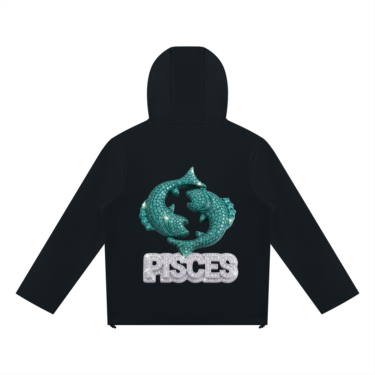 Pisces Unisex Paneled Full Zip Hoodie