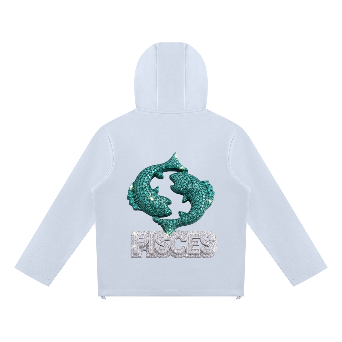 Pisces Unisex Paneled Full Zip Hoodie