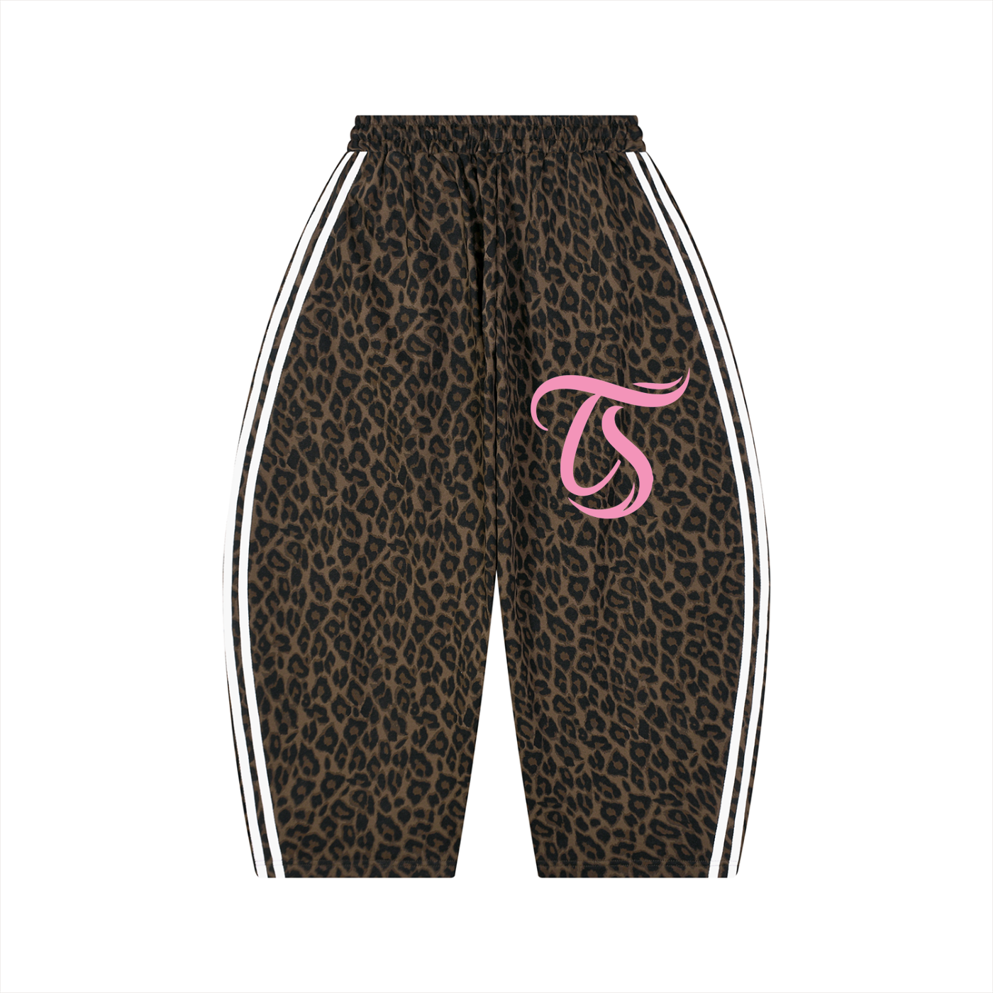 Tosmooth Creations Unisex Leopard Barrel Leg Sweatpants